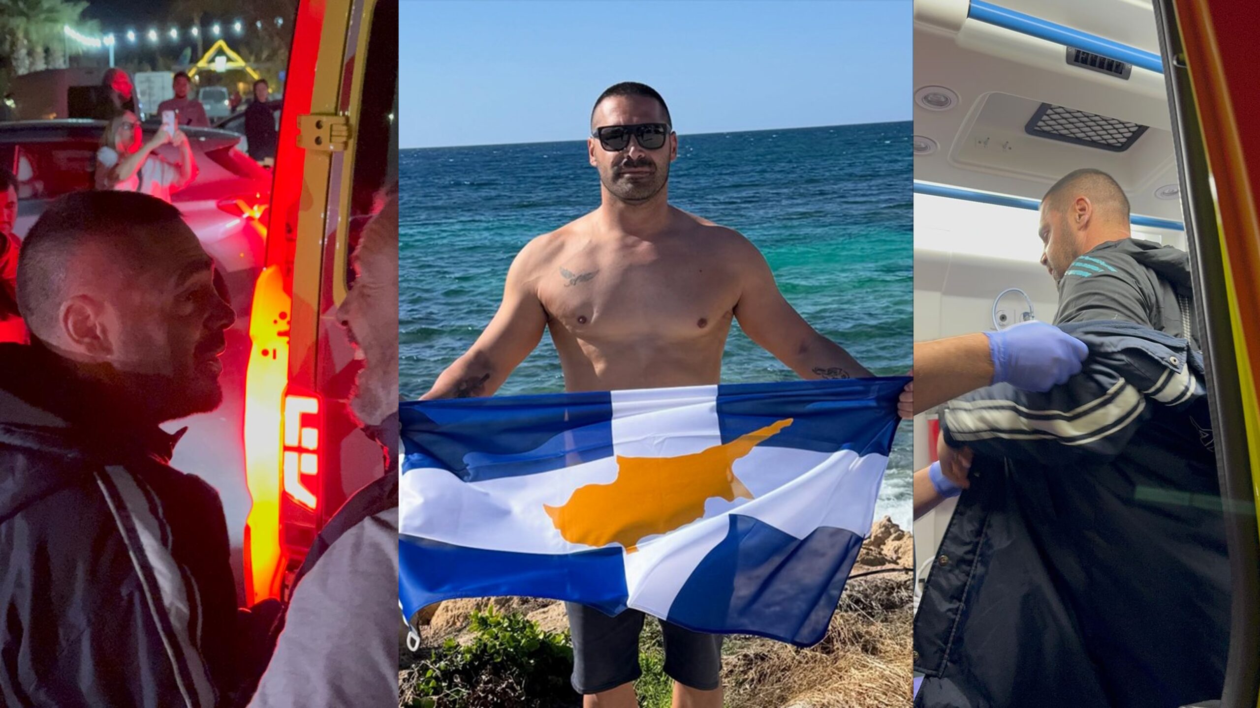 Κολύμπησε 149km από την Πάφο μέχρι την Αγία Νάπα και κατέρριψε το παγκόσμιο ρεκόρ ο Χαράλαμπος Ταϊγανίδης