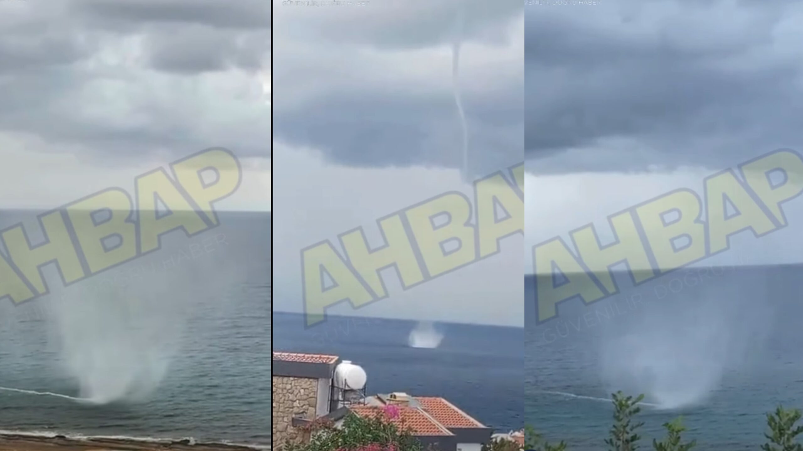 ΒΙΝΤΕΟ: Εντυπωσιακός υδροστόβιλος στον κατεχόμενο Άγιο Αμβρόσιο της Κερύνειας