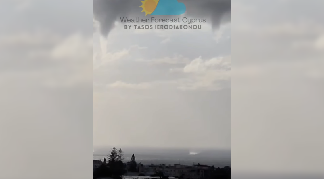 ΒΙΝΤΕΟ: Η στιγμή που δύο υδροστρόβιλοι εμφανίζονται στη θάλασσα της Πάφου