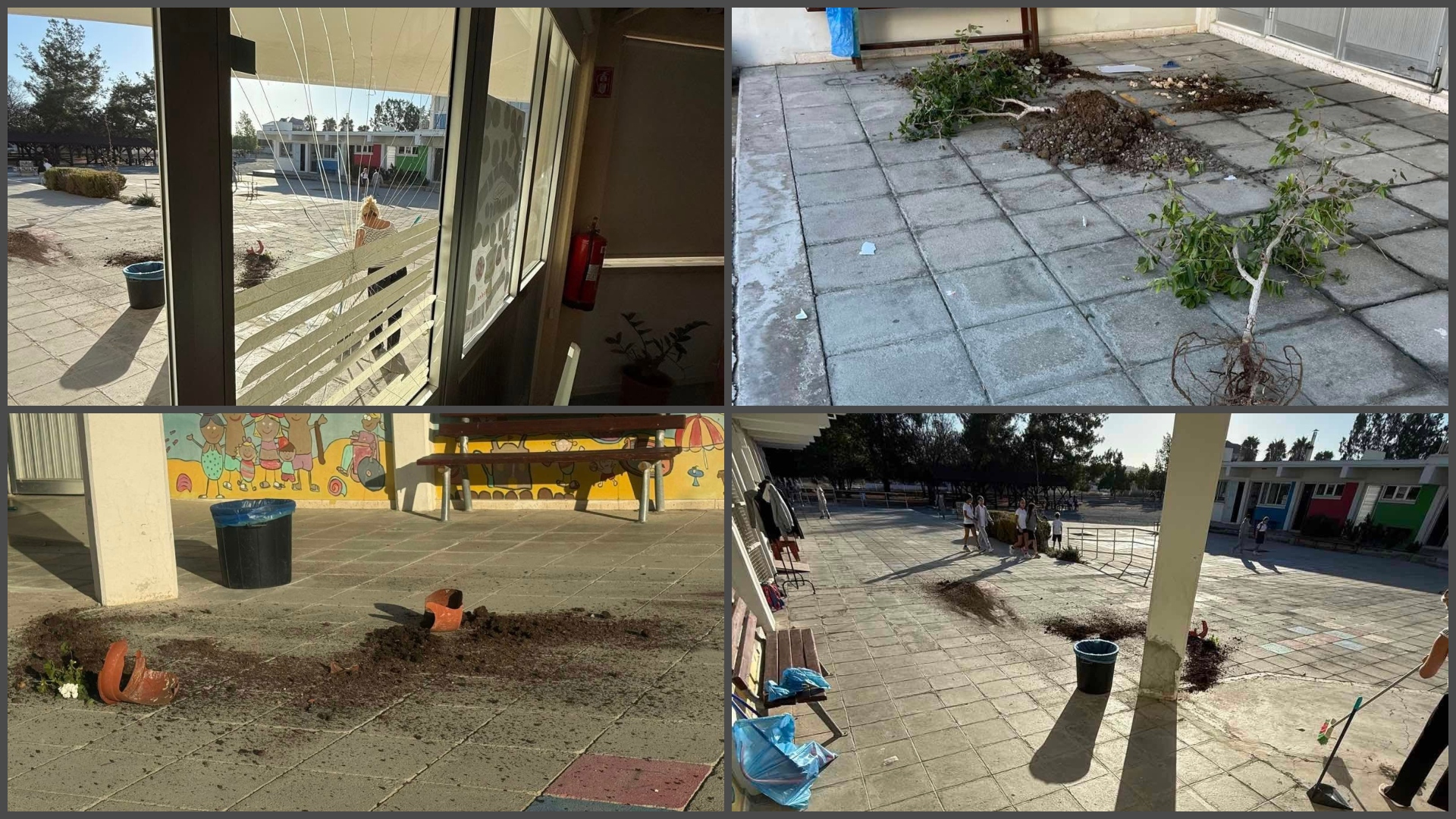 ΦΩΤΟ: Ανήλικοι μασκοφόροι μετέτρεψαν σε νυχτερινό «στέκι» σχολείο στο Πέρα Χωριό