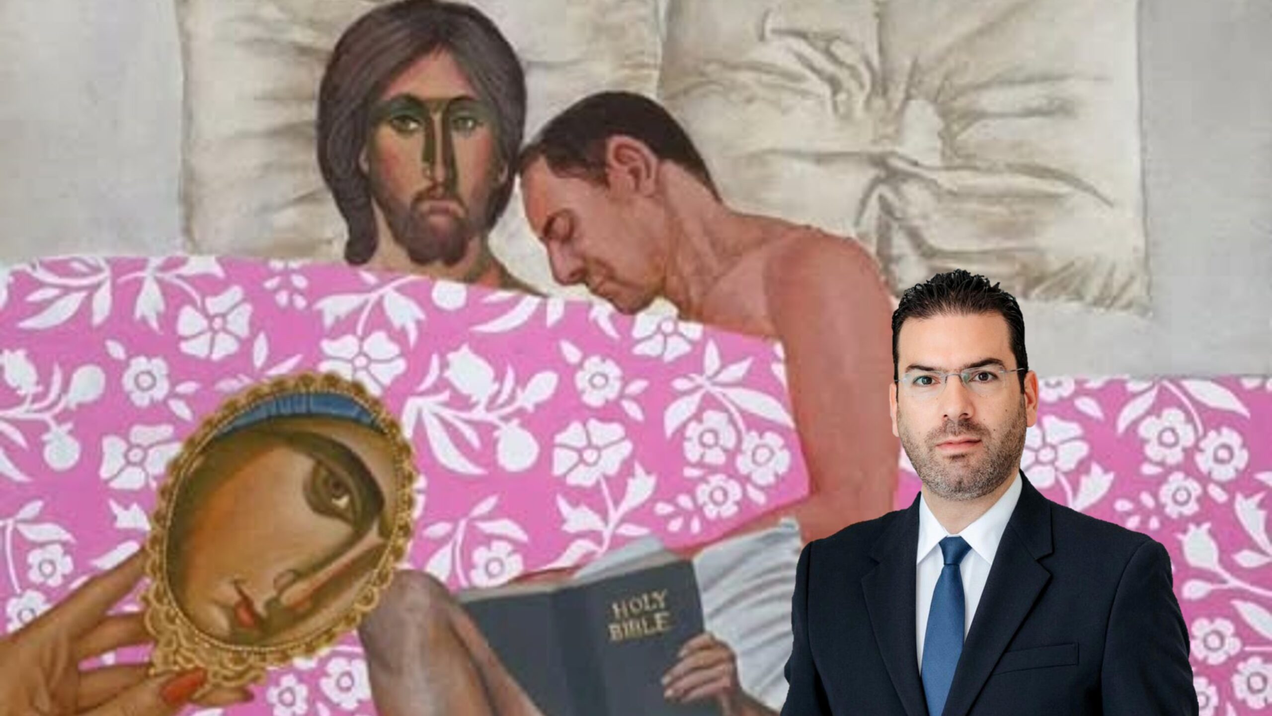 Ο Δίπλαρος απαντά: Έφτιαξε το κολλάζ με τα έργα του Γαβριήλ που προκάλεσαν αντιδράσεις;