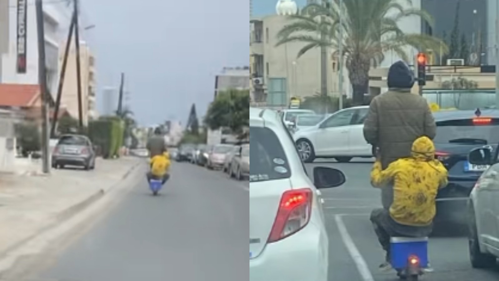 ΒΙΝΤΕΟ: Πατίνι κίνδυνος-θάνατος στη Λεμεσό, συνεπιβάτης κάθεται σε παγωνιέρα