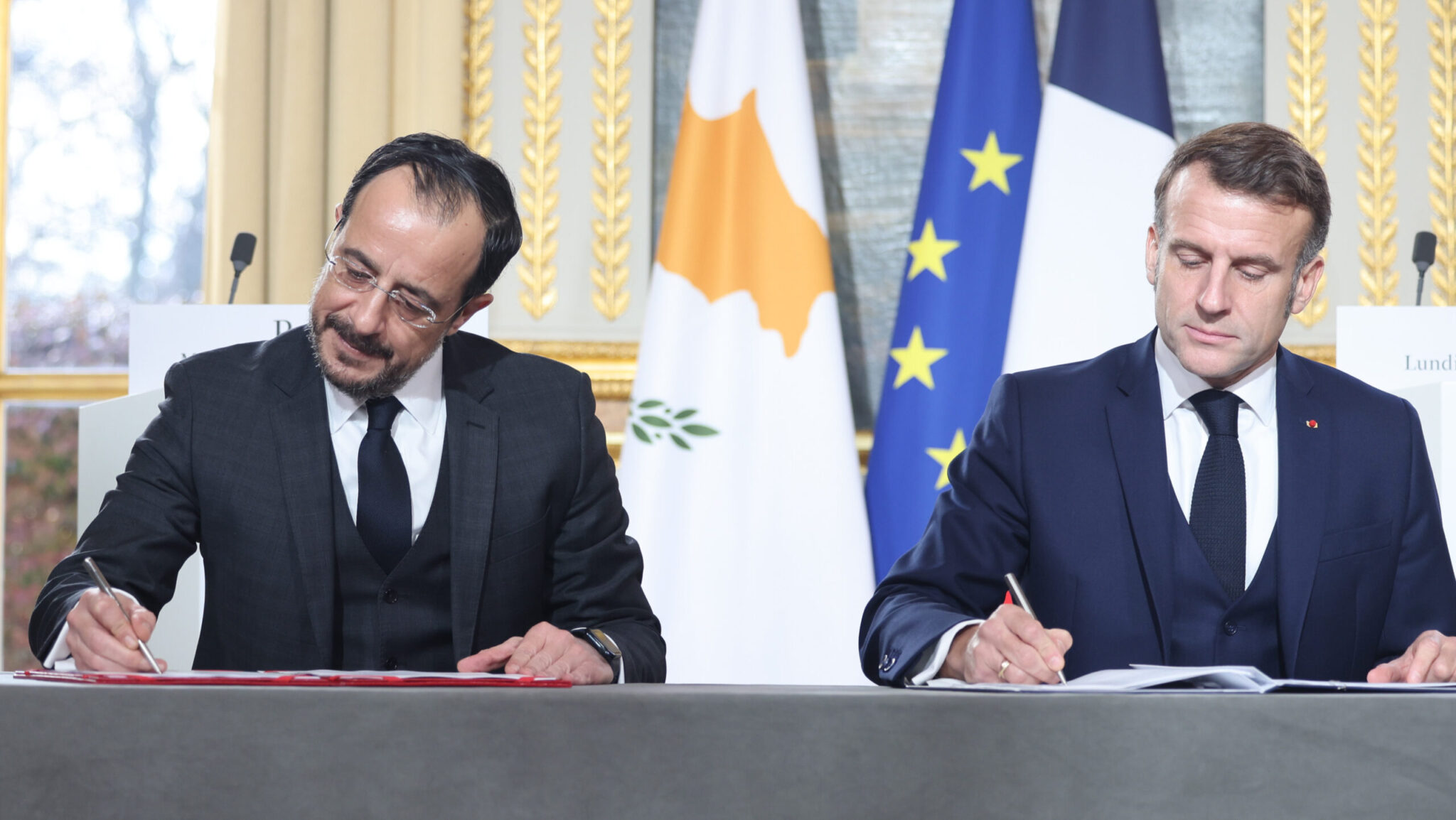 Ιδού το κείμενο της Συμφωνίας Στρατηγικής Συνεργασίας που υπέγραψαν Χριστοδουλίδης-Μακρόν