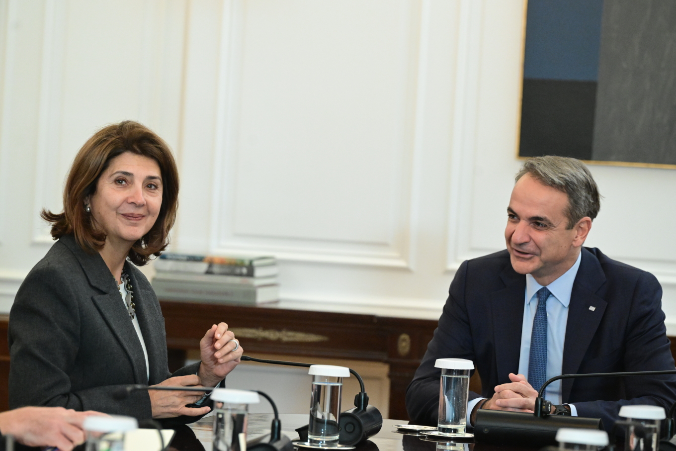 Για την επόμενη διευρυμένη συζήτησαν Μητσοτάκης – Ολγκίν