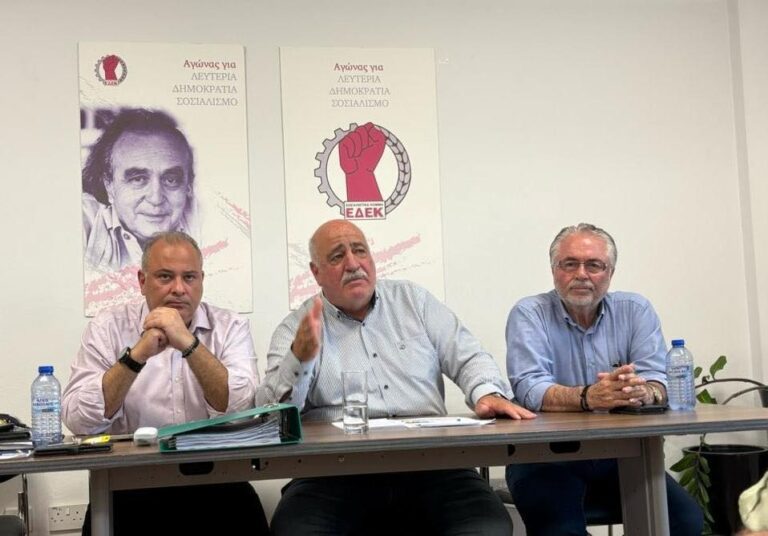 Ο Αναστασίου ξεκαθαρίζει: Έξοδος ΕΔΕΚ από κυβέρνηση, σημαίνει παραίτηση Παναγιώτου