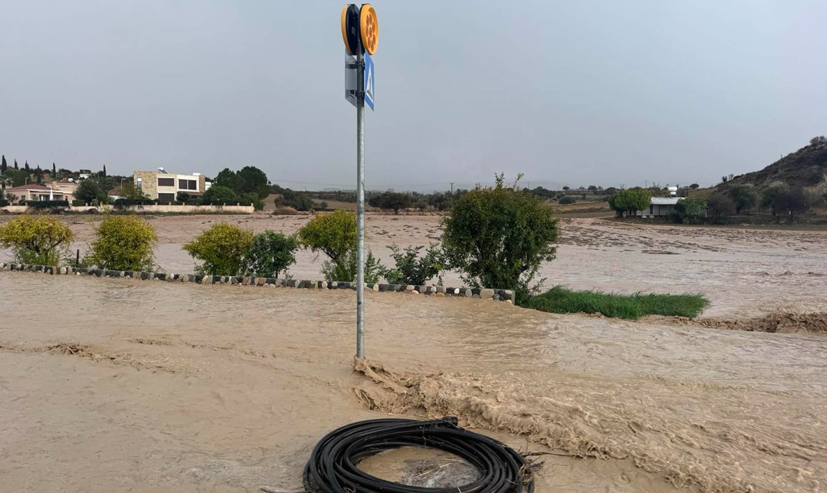 Ρεκόρ βροχής μετά από 109 χρόνια: Ποια περιοχή της Κύπρου «βούλιαξε» λόγω Byron