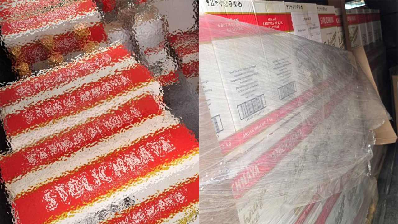 ΦΩΤΟ: Πάνω από 1,000 φιάλες αλκοολούχων ποτών «μαϊμού» κατασχέθηκαν από υποστατικά