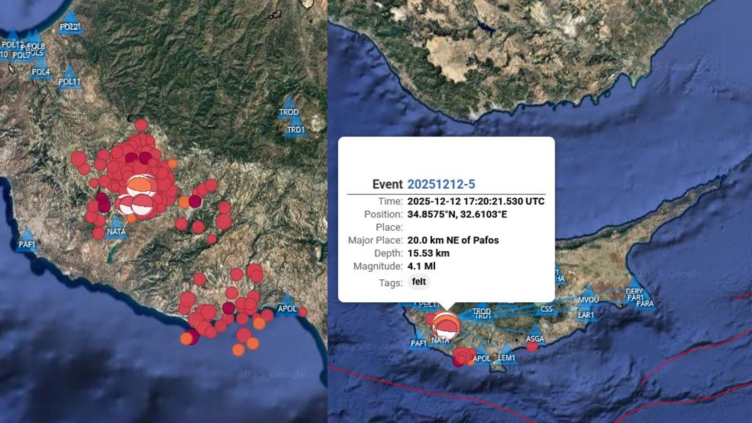 Νέος σεισμός ταρακούνησε την Κύπρο: Πού καταγράφηκε και ποιο το μέγεθος