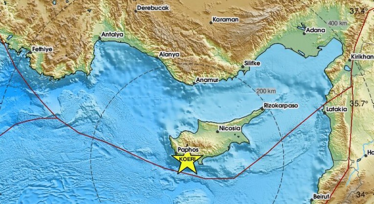 Νέα σεισμική δόνηση αισθητή στην Κύπρο, οι πρώτες πληροφορίες