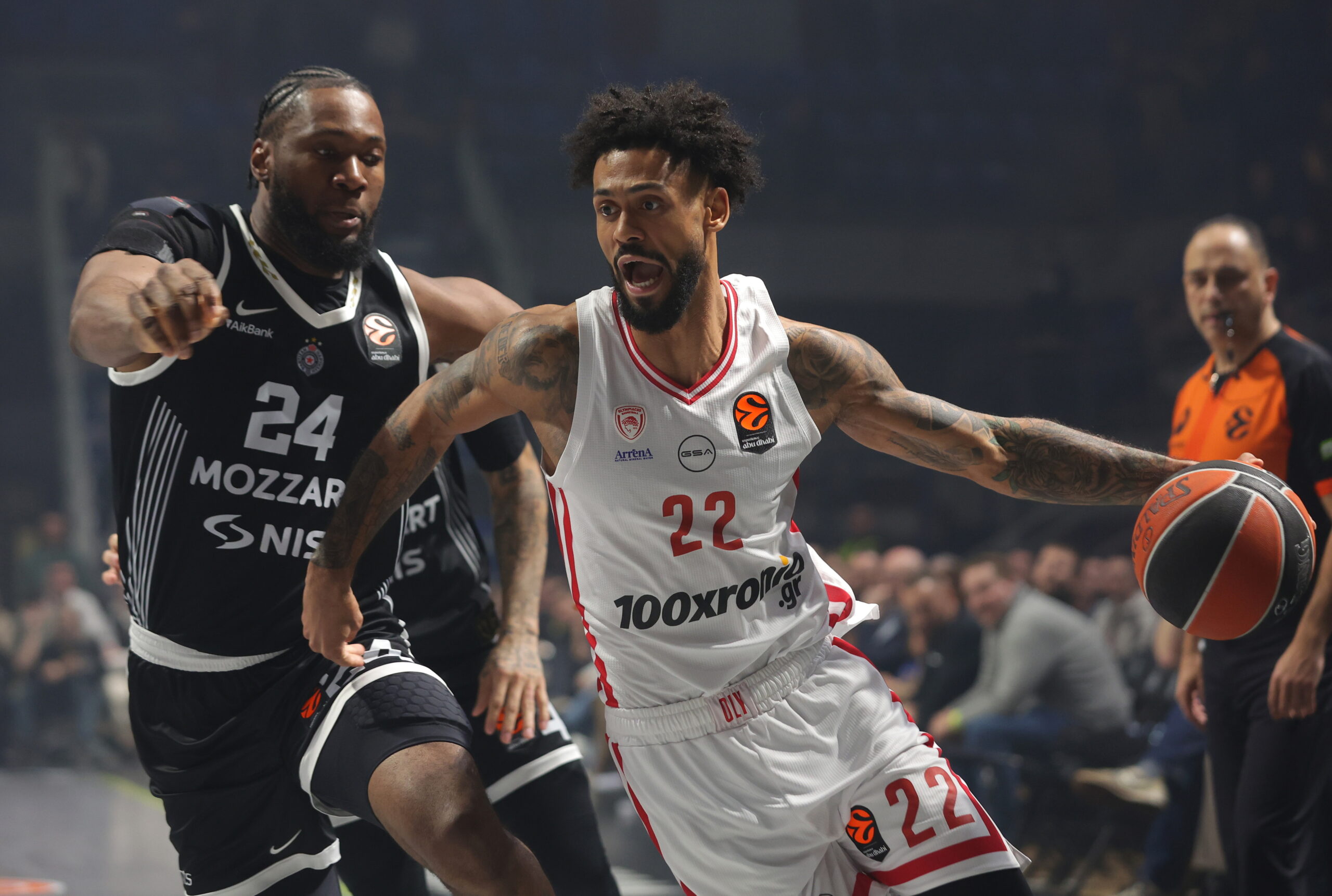 Συνέτριψε την αποκαρδιωτική Παρτίζαν μέσα στο Βελιγράδι με +38 ο Ολυμπιακός