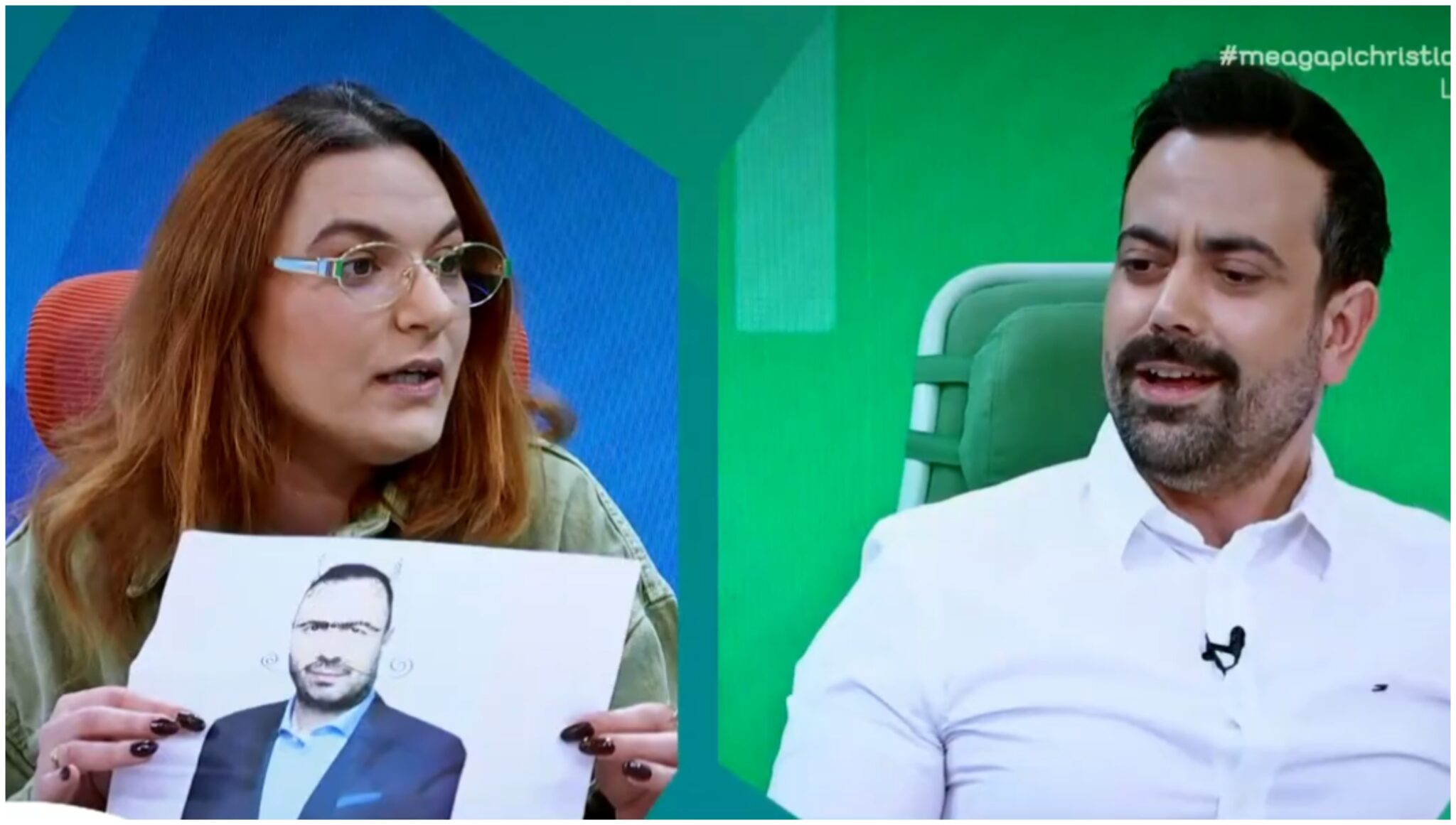 Λαμπροπούλου: «Έκρυβε» στην τσάντα της φωτογραφία του Τάσου Τρύφωνος με κερατάκια & μουστάκι (ΒΙΝΤΕΟ)