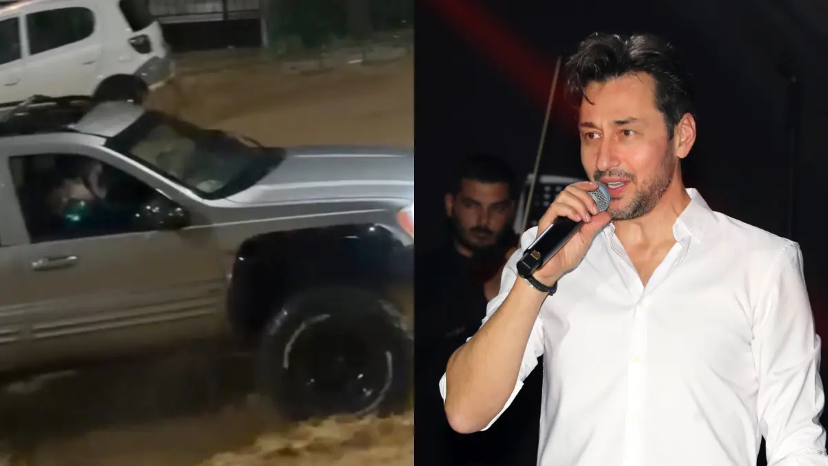 Καλίδης: Βγήκε με το τζιπ στους πλημμυρισμένους δρόμους για να βοηθήσει κόσμο (BINTEO)