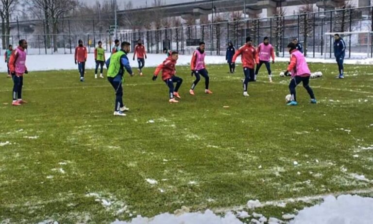 Προπόνηση στο χιονισμένο Άμστερνταμ με φόντο το ντέρμπι με την ΑΕΚ (ΒΙΝΤΕΟ)