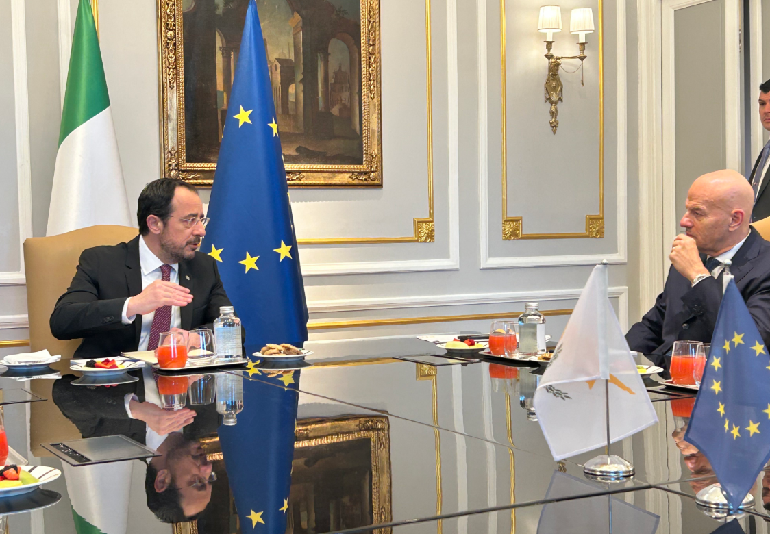 ΦΩΤΟ: Είδε τον CEO της ΕΝΙ ο Πρόεδρος Χριστοδουλίδης