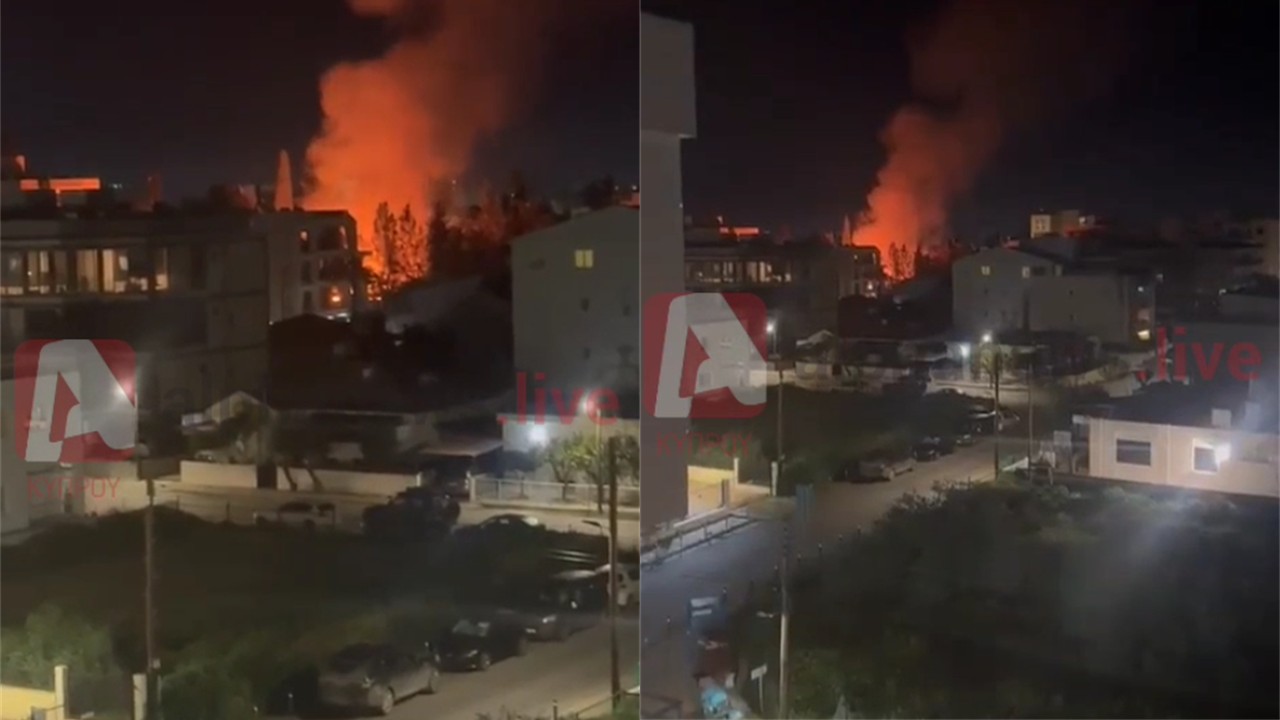 ΒΙΝΤΕΟ: Πυρκαγιά σε κατοικημένη περιοχή στην επαρχία Λευκωσίας, ανάστατοι οι κάτοικοι
