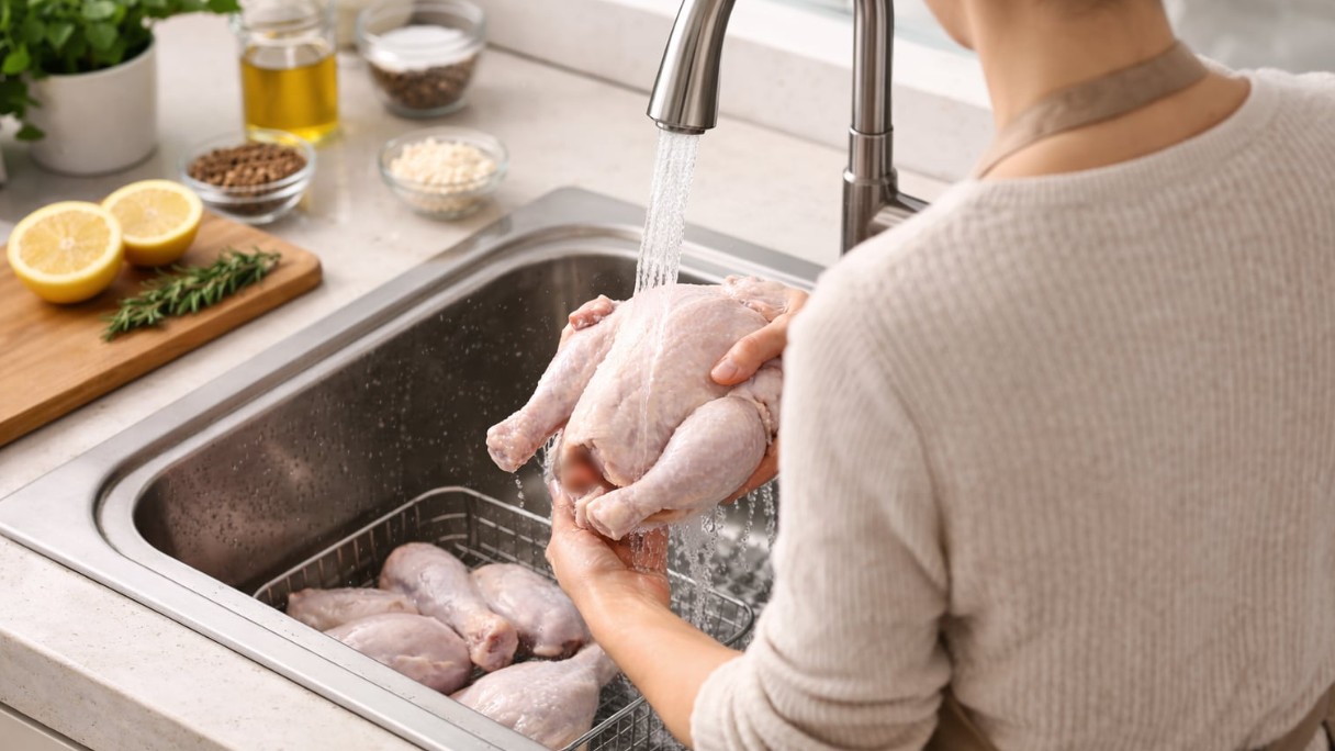 Πλένουμε ή όχι το κοτόπουλο; Όλα όσα πρέπει να προσέχουμε στην κουζίνα για να αποφεύγουμε τα βακτήρια
