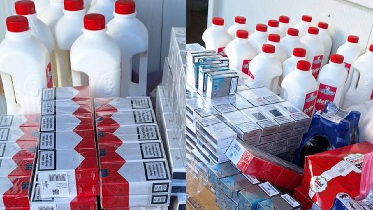 ΦΩΤΟ: Τον «τσάκωσαν» φορτωμένο με τσιγάρα και δεκάδες λίτρα κκεφίρ από τα κατεχόμενα