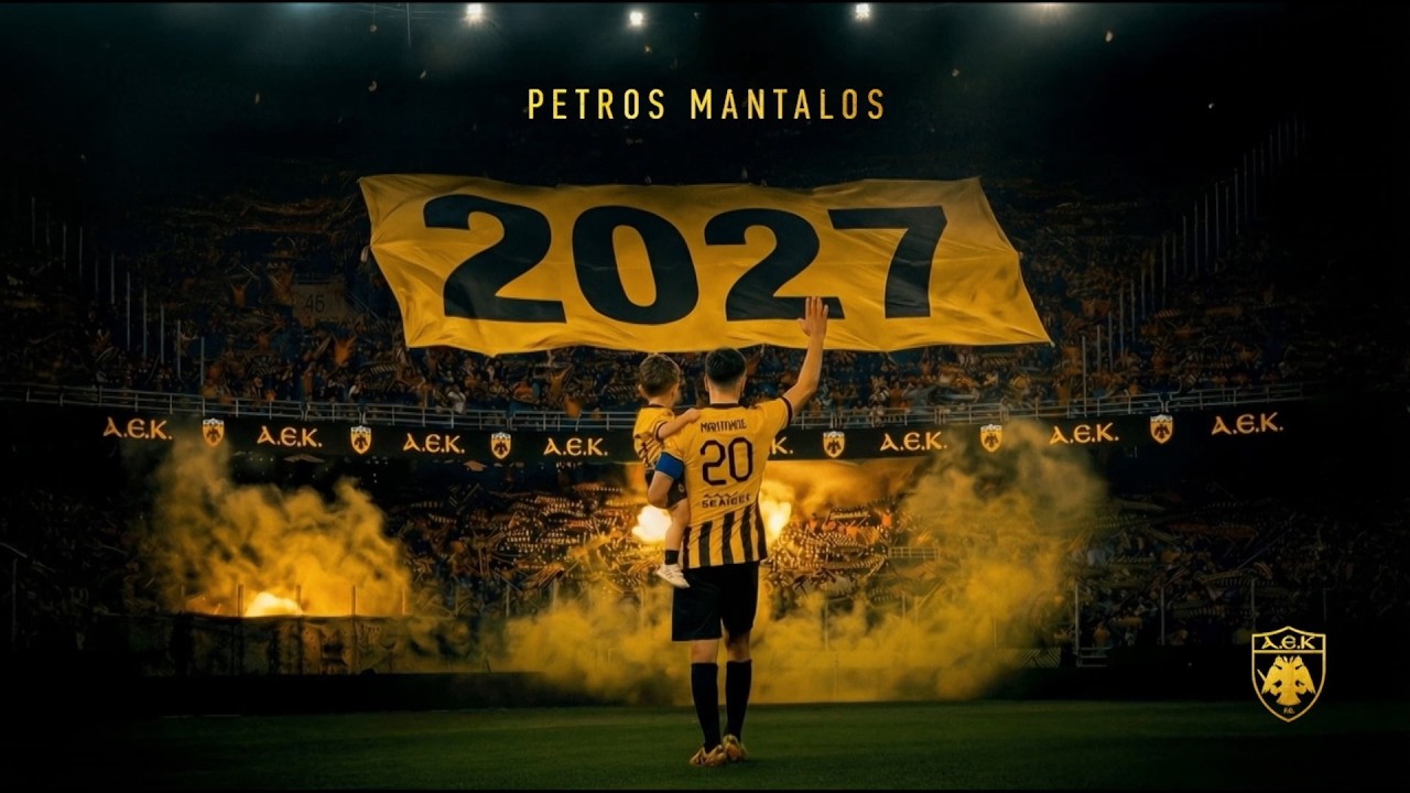 Επίσημη η ανανέωση του Μάνταλου με την ΑΕΚ μέχρι το 2027: Φοβερό βίντεο με… γράμμα στον γιο του