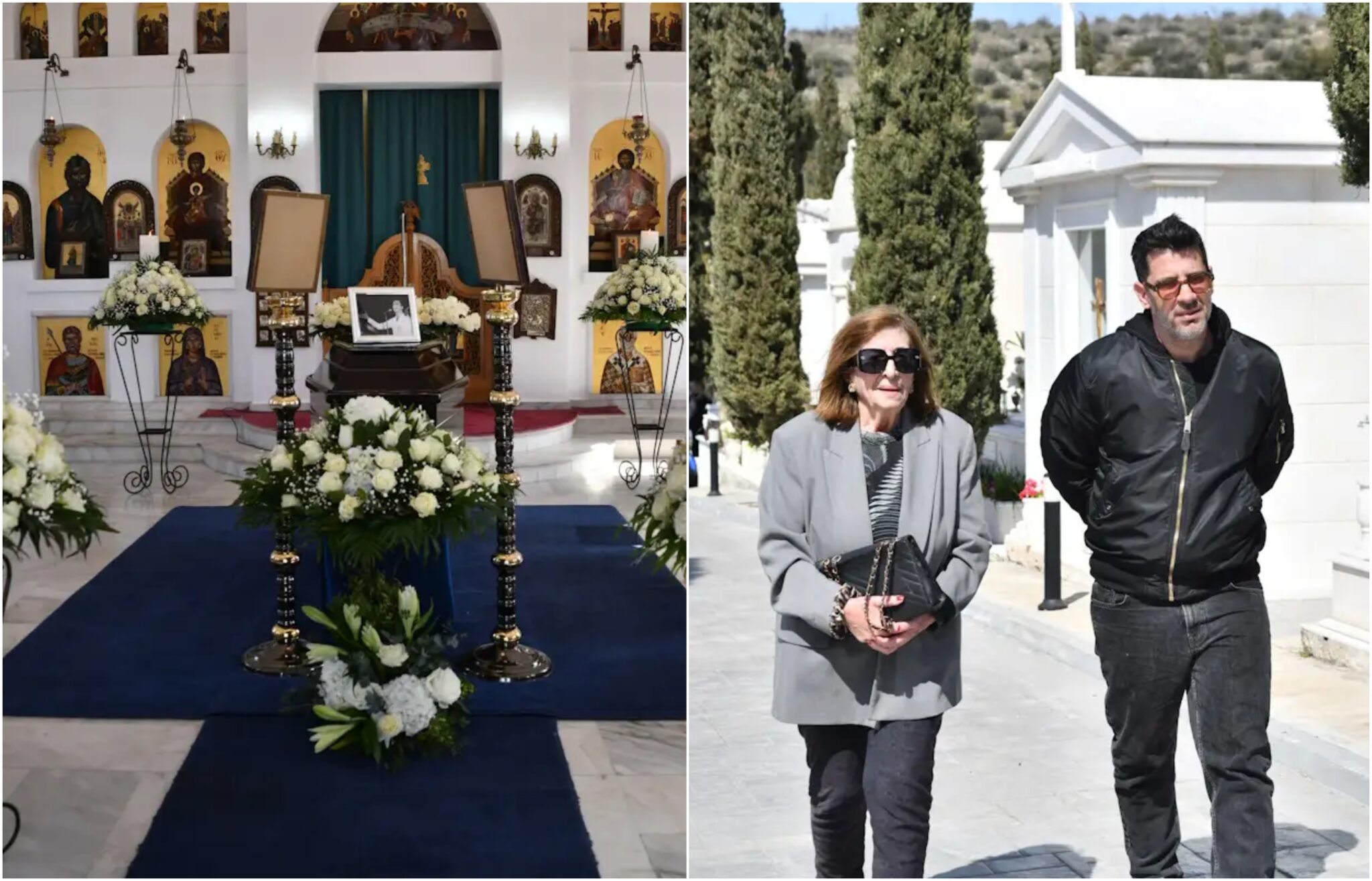 Κηδεία Γιώργου Μαρίνου: Θλίψη στο τελευταίο αντίο – Αυτοί οι καλλιτέχνες παρευρέθηκαν στο Κοιμητήριο Βούλας (ΦΩΤΟ)