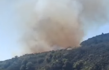 Πυρκαγιά σε εξέλιξη μεταξύ Όμοδους και Μαντριών (BINTEO)