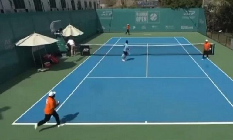 Η στιγμή που τενίστες τρέχουν για να σωθούν μετά από επίθεση με drone στα ΗΑΕ (ΒΙΝΤΕΟ)