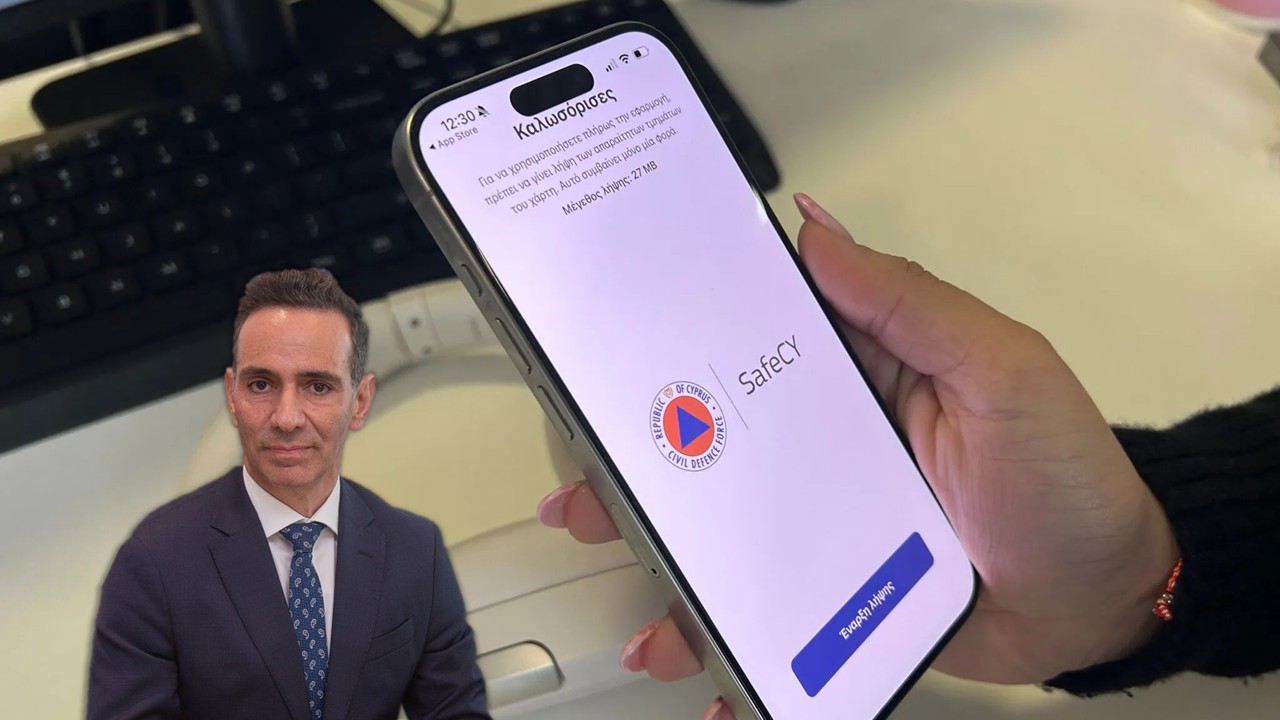 Ο Δαμιανού εξηγεί: Τι πρέπει να κάνουμε για να ενεργοποιήσουμε την επείγουσα ειδοποίηση στο SafeCY