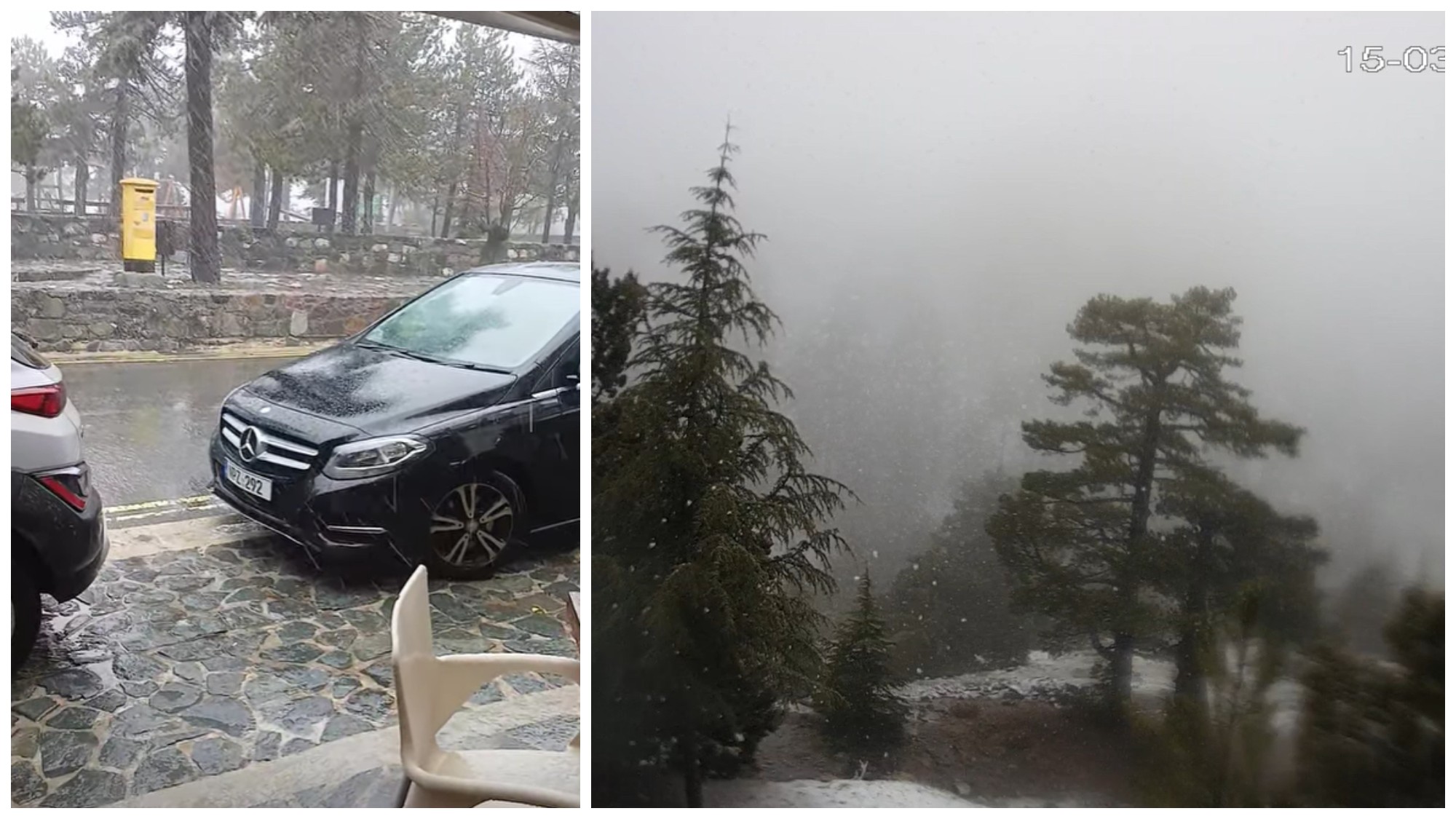 ΒΙΝΤΕΟ: Πυκνή χιονόπτωση στο Τρόοδος