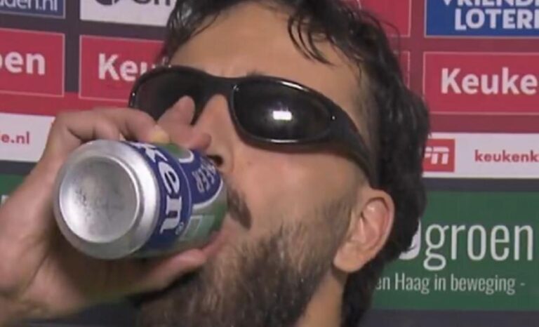 Παίκτης στην Ολλανδία έκανε δηλώσεις με πούρο, γυαλί ηλίου και πίνοντας… μπύρα (ΒΙΝΤΕΟ)