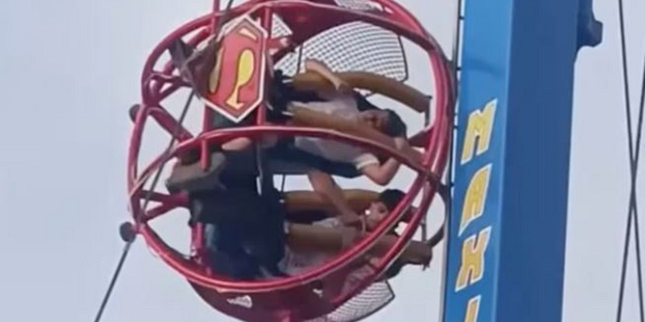 ΒΙΝΤΕΟ: Τρομακτικό ατύχημα σε λούνα παρκ στη Σεβίλλη, έσπασε ο ιμάντας παιχνιδιού στον αέρα