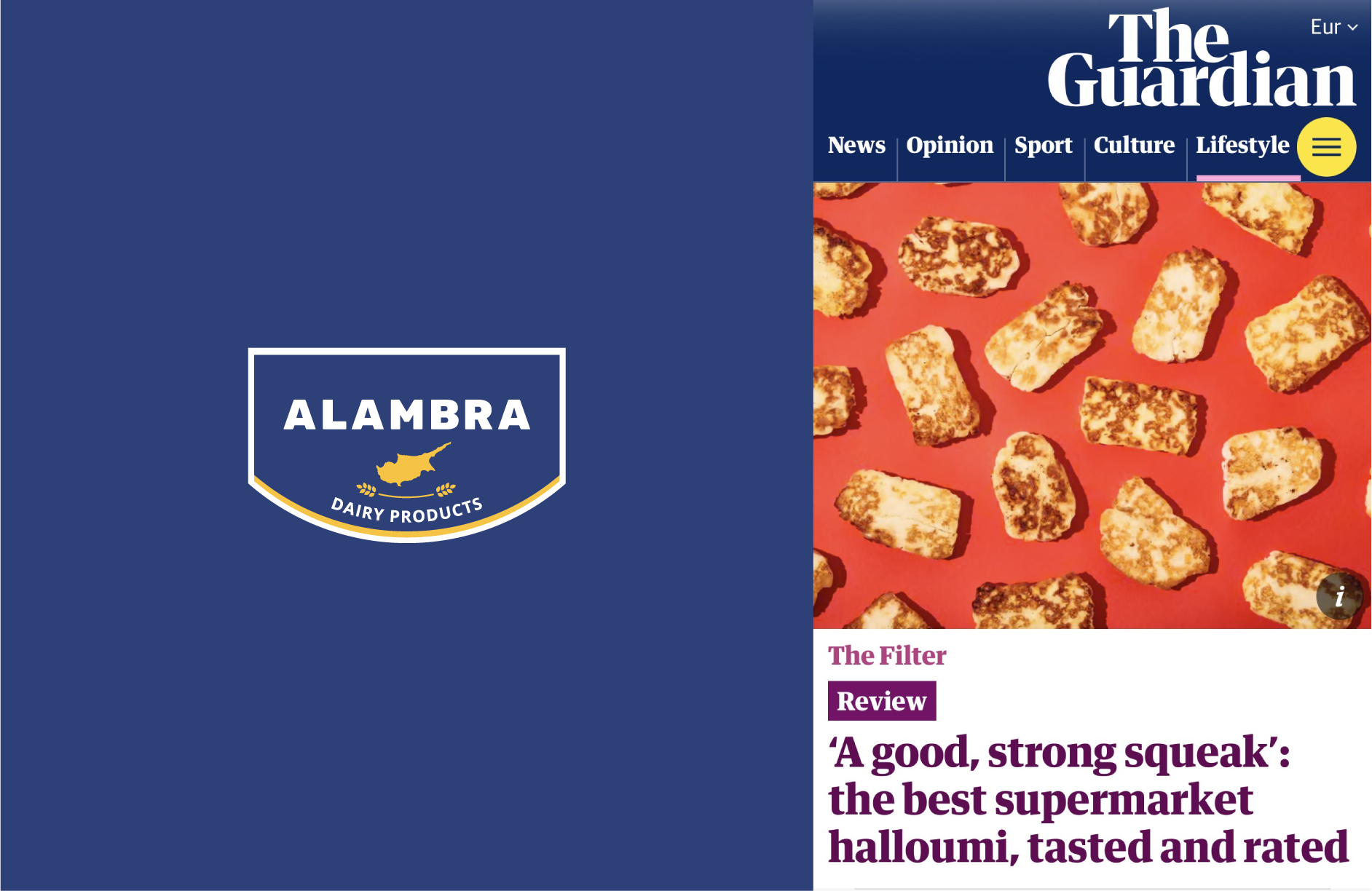 Τα 3 καλύτερα χαλλούμια στο Ηνωμένο Βασίλειο φέρουν τη σφραγίδα της ΑΛΑΜΠΡΑ