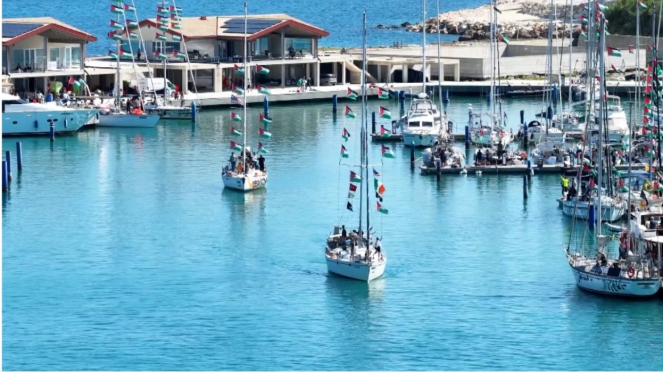 ΒΙΝΤΕΟ: Στόλος ακτιβιστών απέπλευσε για τη Γάζα με ανθρωπιστική βοήθεια