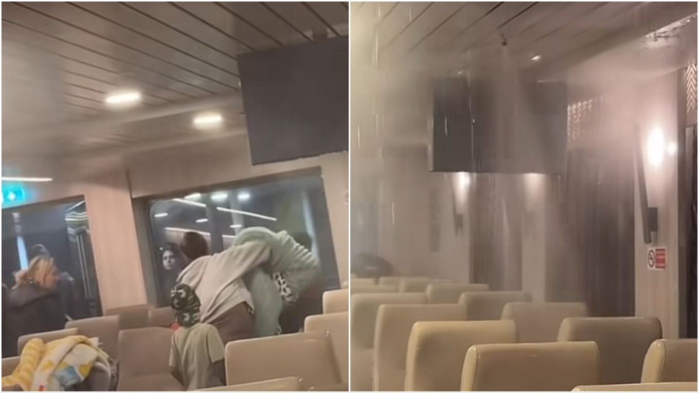 Χάος σε πλοίο στην Ελλάδα: Επιβάτες άναψαν τσιγάρο, ενεργοποιήθηκε το σύστημα πυρόσβεσης (ΒΙΝΤΕΟ)