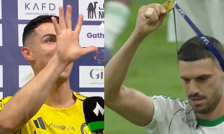 «Εγώ έχω πέντε να του πείτε»: Η απάντηση του Κριστιάνο στον Ντεμιράλ που έδειχνε το μετάλλιο του Champions League (ΒΙΝΤΕΟ)