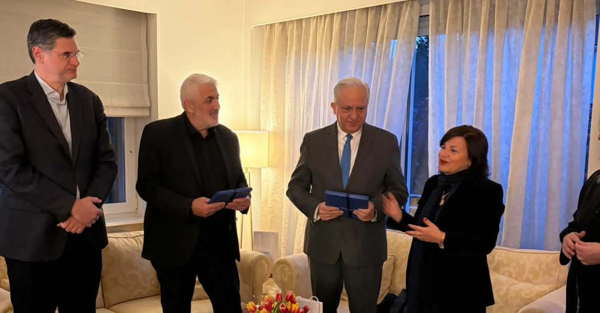 Τιμήθηκαν στο Στρασβούργο Τορναρίτης και Ευσταθίου ενόψει ολοκλήρωσης της θητείας τους