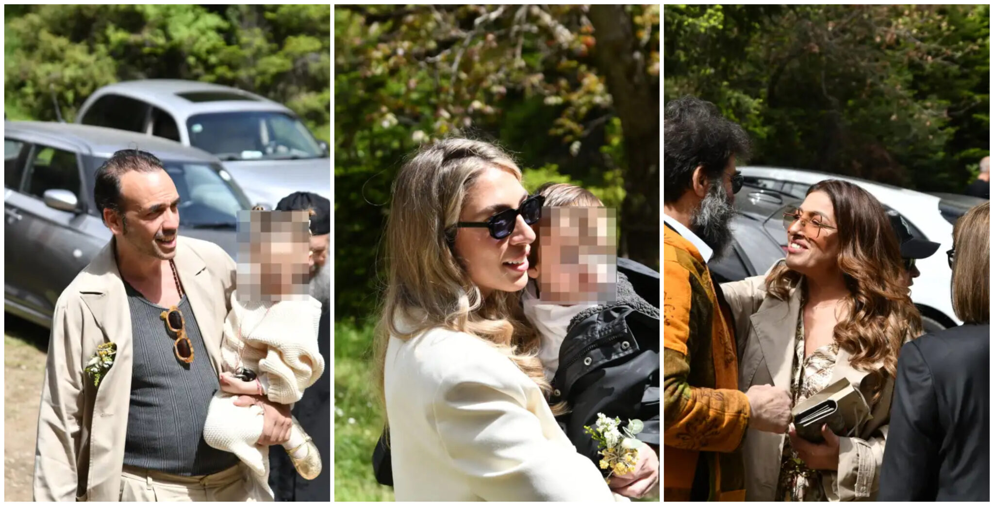 Μουζουράκης & Μαριλού Κόζαρη: Βάφτισαν τον γιο τους με νονά την Έλενα Παπαρίζου (ΦΩΤΟ)