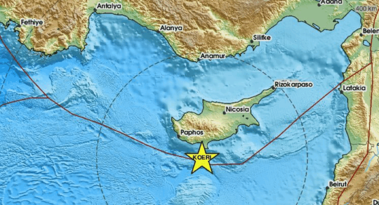 Σεισμός σημειώθηκε στην Κύπρο, οι πρώτες πληροφορίες