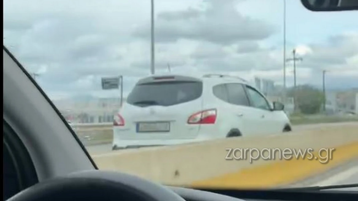 Τρόμος στο Ρέθυμνο: Οδηγούσε ανάποδα στην Εθνική οδό ενώ περνούσαν αυτοκίνητα (ΒΙΝΤΕΟ)