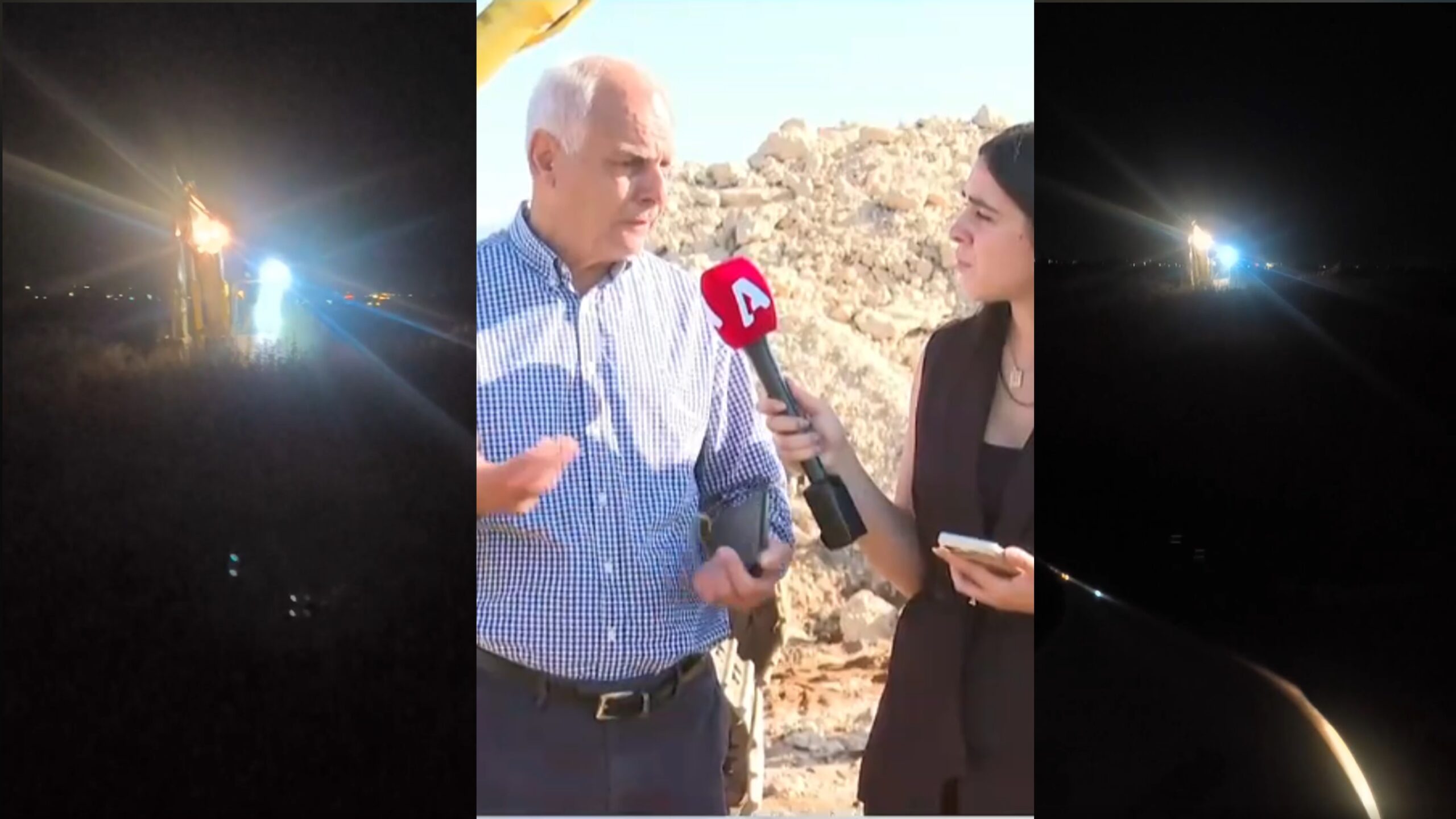 ΒΙΝΤΕΟ: Επέστρεψε… νύχτα ο εκσκαφέας στην Κοκκινοτριμιθιά μετά τις αντιδράσεις κατοίκων