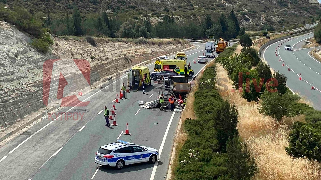 Σοβαρό τροχαίο στον αυτοκινητόδρομο Πάφου-Λεμεσού: Εργάτης παρασύρθηκε από διερχόμενο όχημα