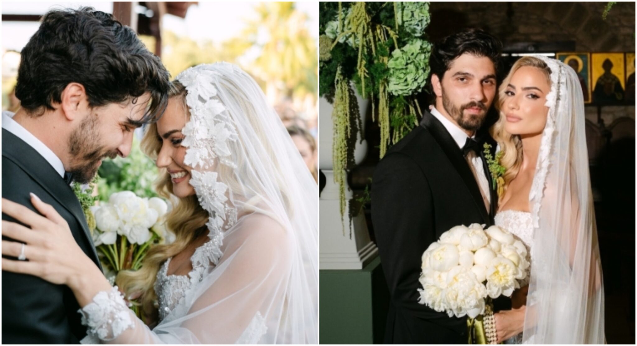 Ειρήνη Καραντώνη & Κωνσταντίνος Πορφυρίου: Το φωτογραφικό άλμπουμ του μαγευτικού γάμου τους