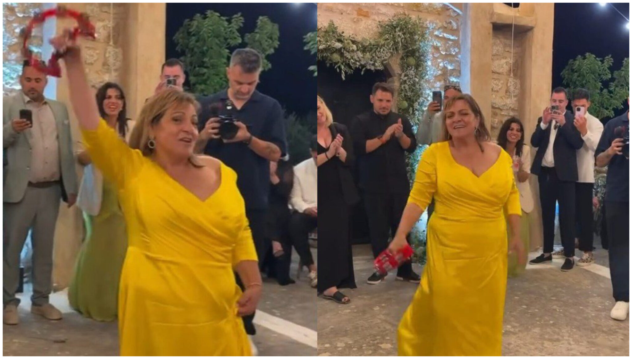Σταυροπούλου: Ο ξέφρενος χορός αλά «Είσαι το Ταίρι μου» στον γάμο της Δανάης Μπάρκα (ΒΙΝΤΕΟ)