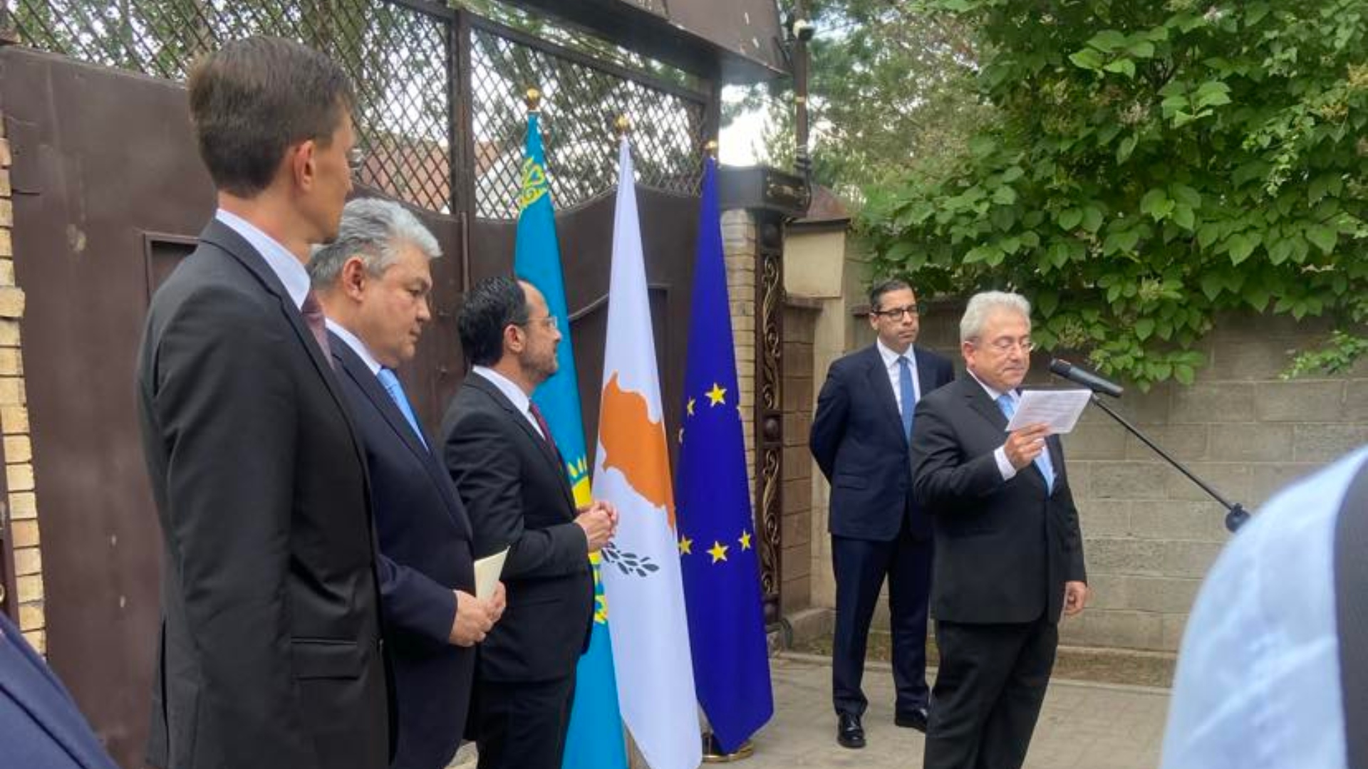 ΒΙΝΤΕΟ: Εγκαινίασε την Πρεσβεία της Κύπρου στην Αστάνα ο Νίκος Χριστοδουλίδης