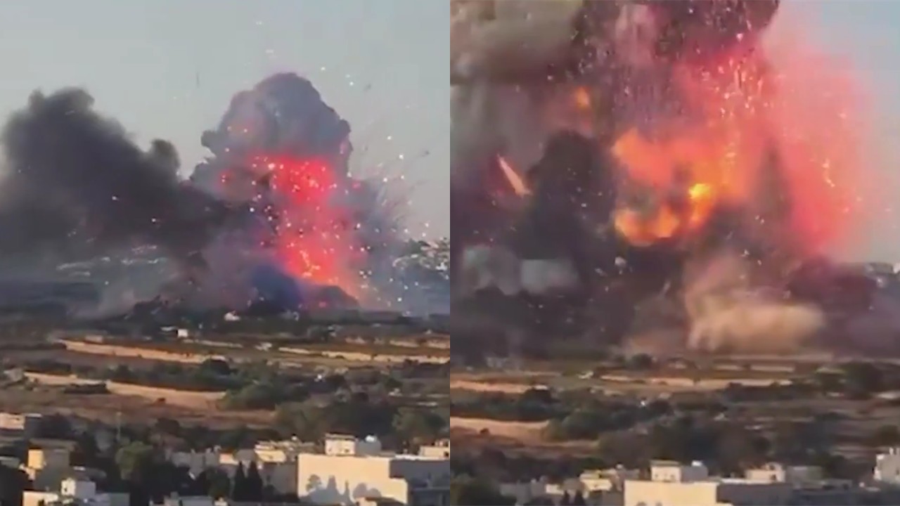ΒΙΝΤΕΟ: Τρομακτική έκρηξη σε εργοστάσιο πυροτεχνημάτων στη Μάλτα, δύο τραυματίες