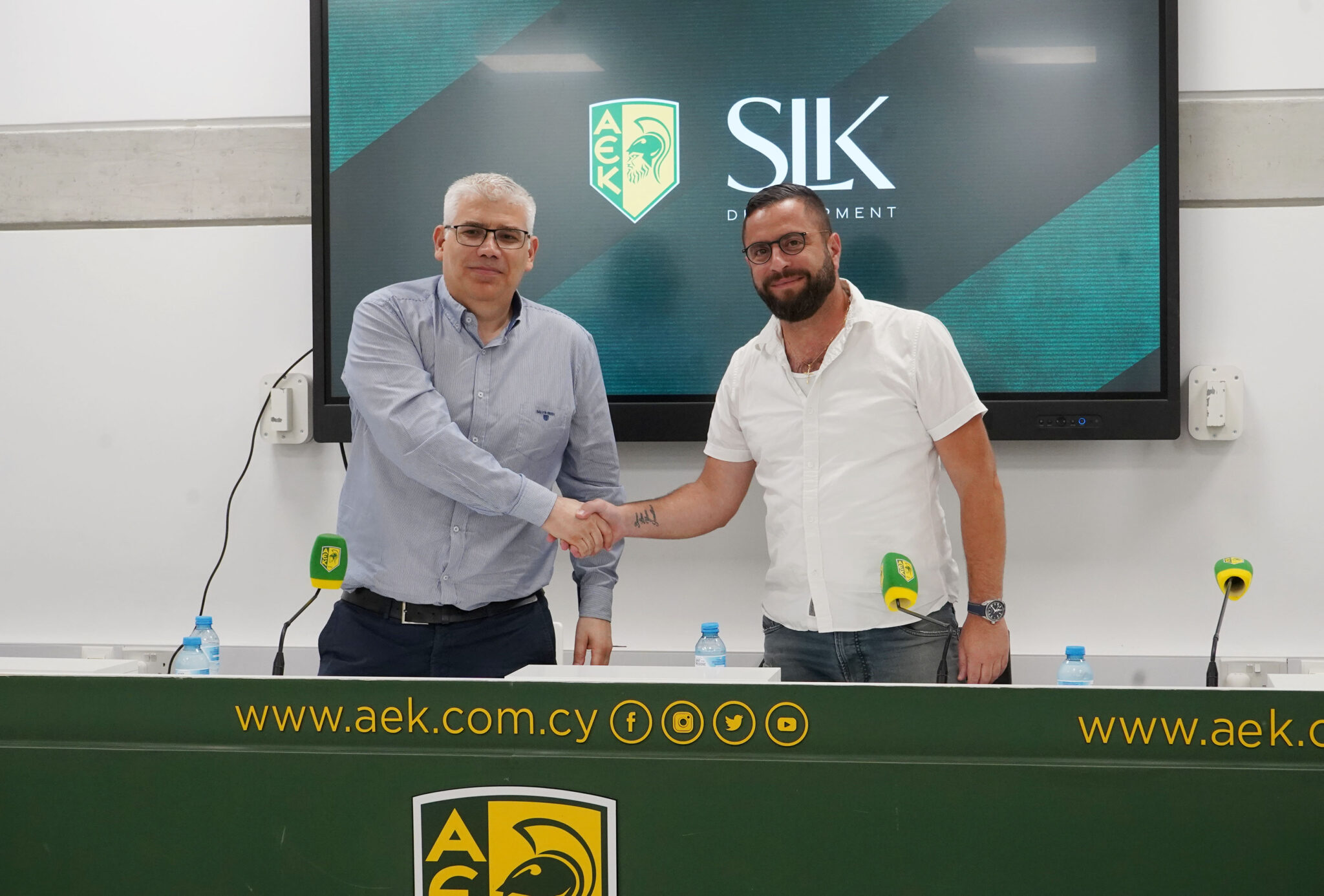 ΑΕΚ: Παρουσίαση χορηγικής συνεργασίας με SLK Development