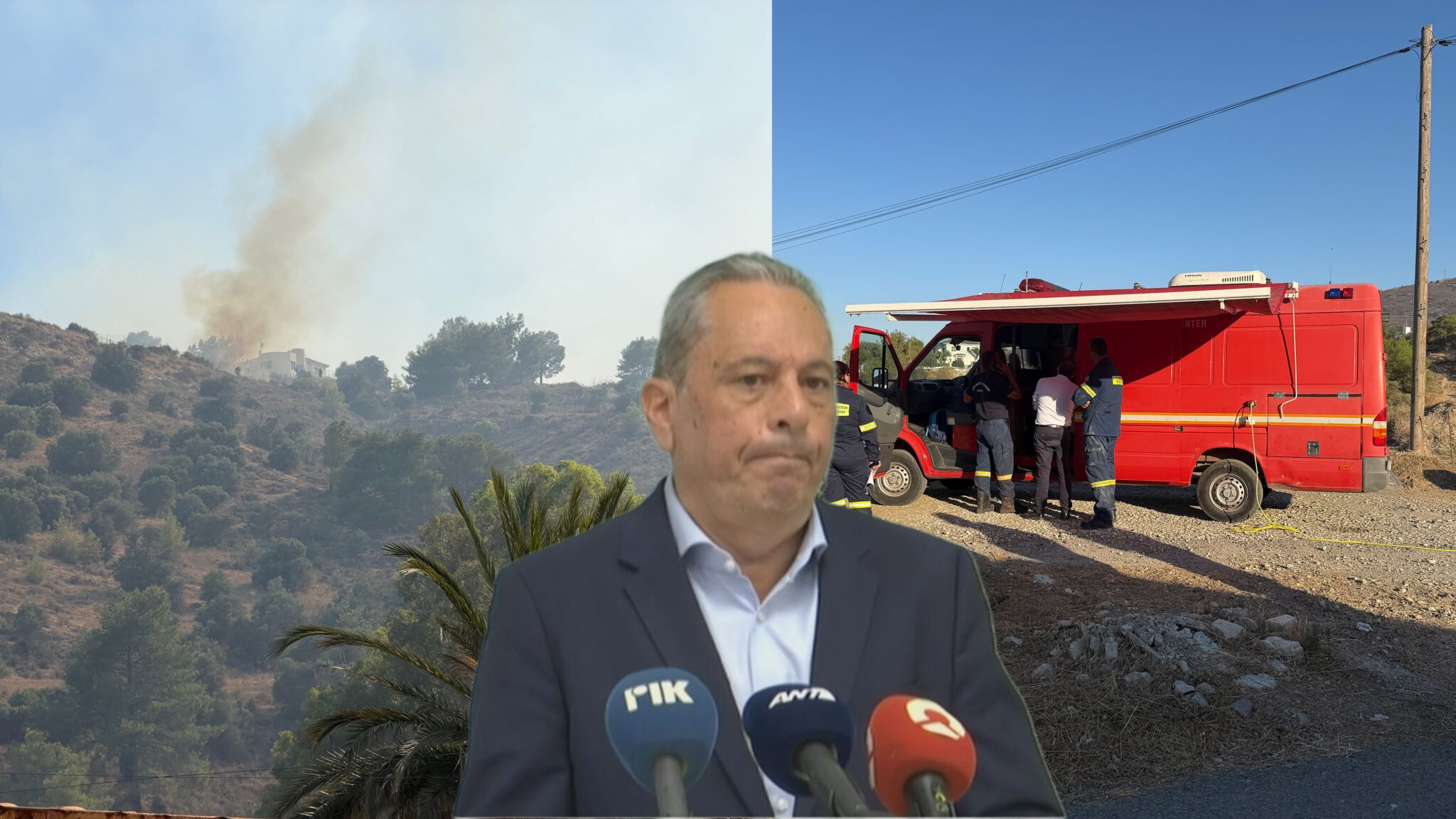 «Ευθύνη του 70 τάγματος μηχανικού»: Έδειξε ποιος φταίει για την πυρκαγιά και διέταξε έρευνα ο Πάλμας