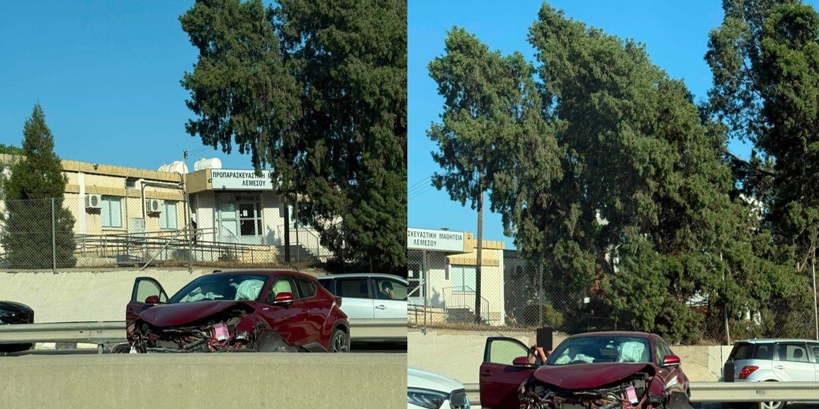 ΦΩΤΟ: Καραμπόλα με τέσσερα οχήματα στο highway Λεμεσού-Πάφου