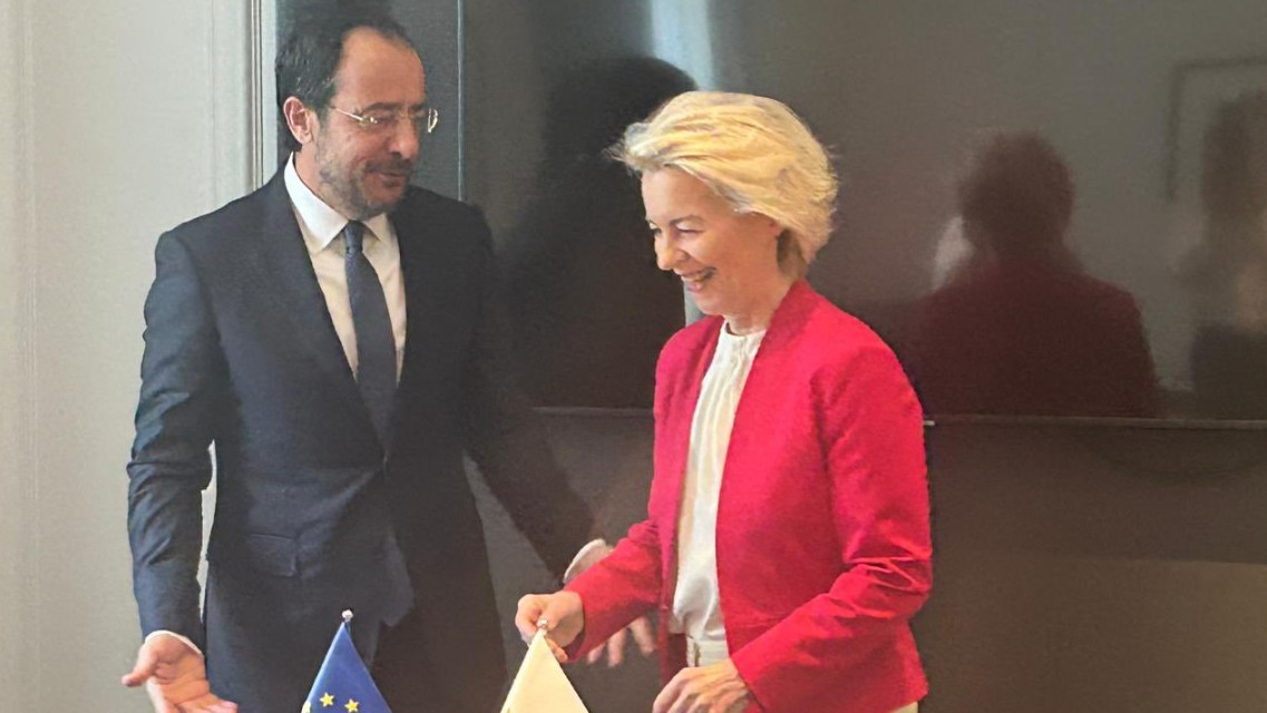 Είδε Ούρσουλα ο ΠτΔ: Προτεραιότητα για ΕΕ η επίλυση του Κυπριακού