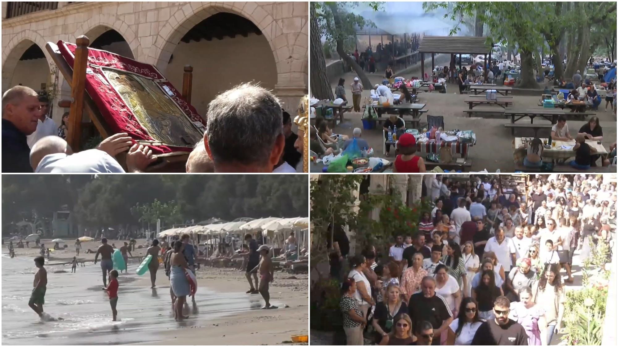 Η Κύπρος γιόρτασε τον Δεκαπενταύγουστο: Χιλιάδες πιστοί κατέκλυσαν εκκλησίες, κοσμοσυρροή σε παραλίες και ορεινά