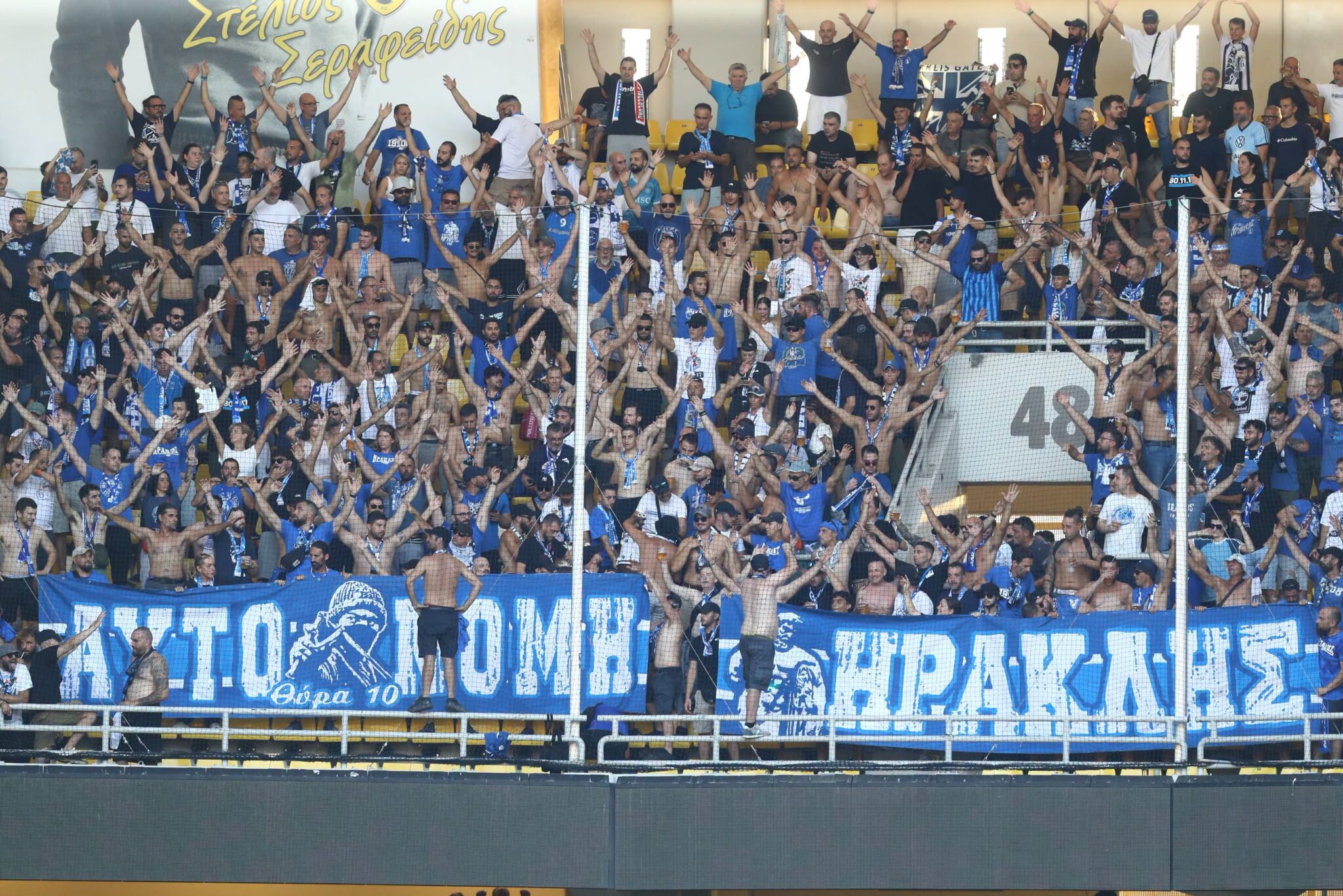Μικρή ένταση στην Αllwyn Arena ανάμεσα σε οπαδούς της ΑΕΚ και του Ηρακλή