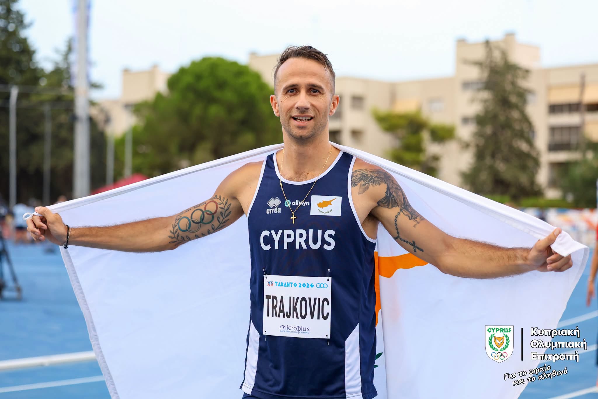 Μεσογειακοί Αγώνες: Αργυρό μετάλλιο με παγκύπριο ρεκόρ για τον Μίλαν Τραΐκοβιτς